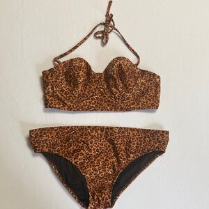 Sofia Vergara XL Leopard Print Bikini Swimsuit